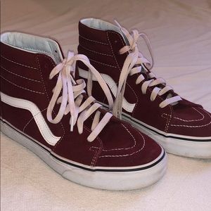 Burgundy Sk8 Hi